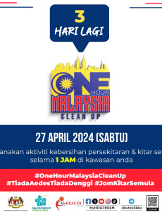 One Hour Malaysia Clean Up: 3 Hari Lagi